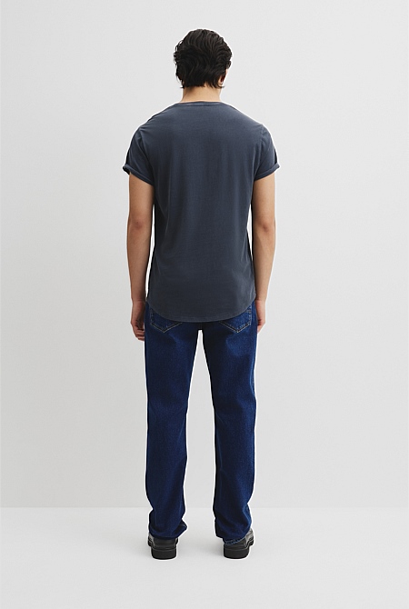 Australian Cotton Longline Garment Dye T-Shirt
