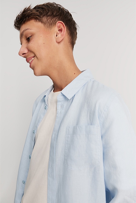 Teen Organically Grown Linen Shirt