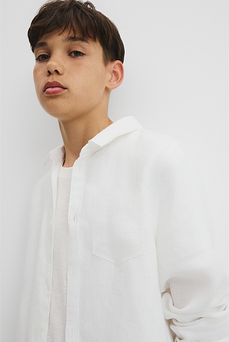 Teen Organically Grown Linen Shirt