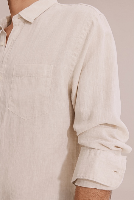 Regular Fit Organically Grown Linen Shirt