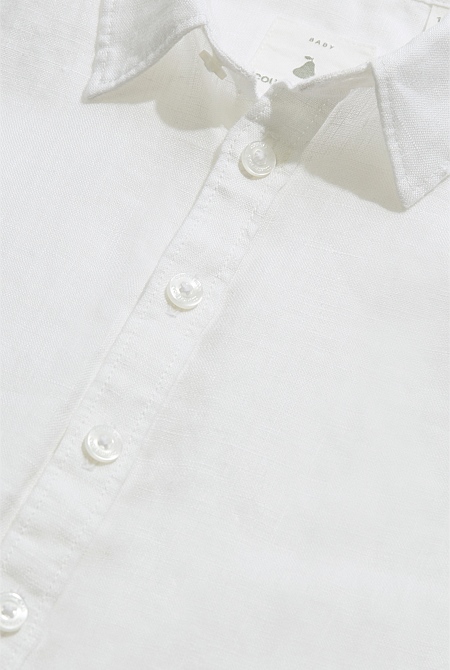 Organically Grown Short Sleeve Linen Shirt