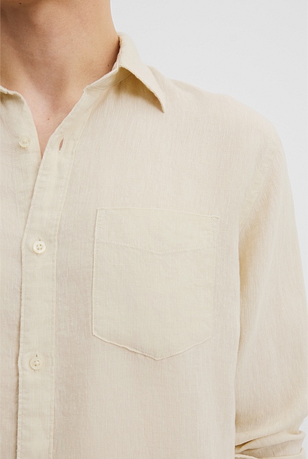 Organically Grown Linen Regular Fit Shirt