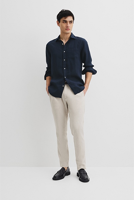 Organically Grown Linen Regular Fit Shirt