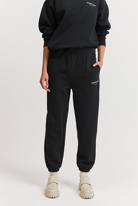 Australian Good Earth Cotton Logo Sweat Pant