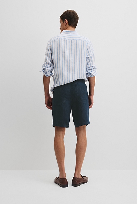 Organically Grown Linen Drawcord Short