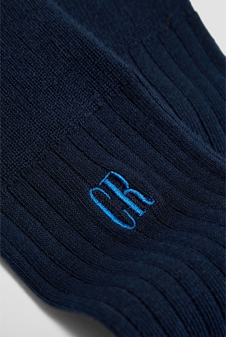 Australian Cotton Blend CR Rib Crew Sock