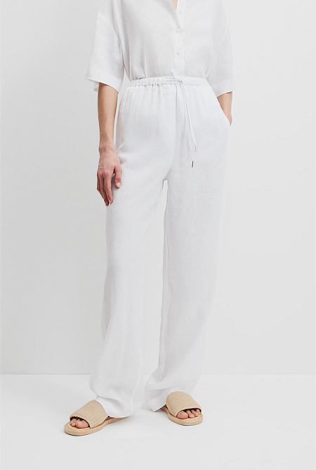 Organically Grown Linen Pull-On Pant