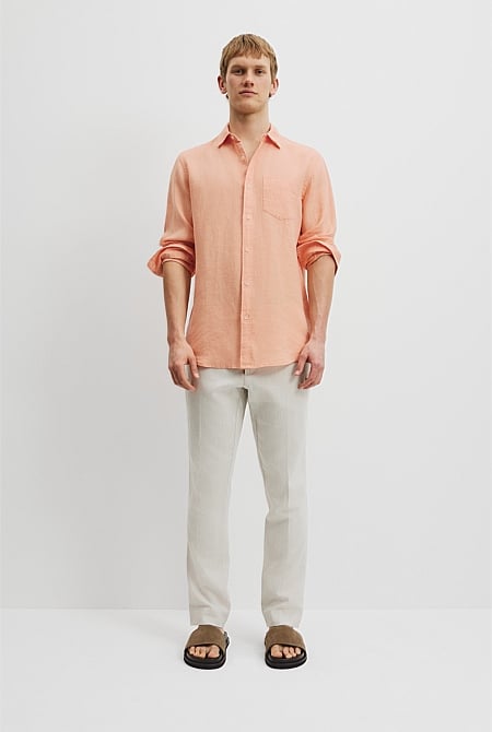 Regular Fit Organically Grown Linen Shirt