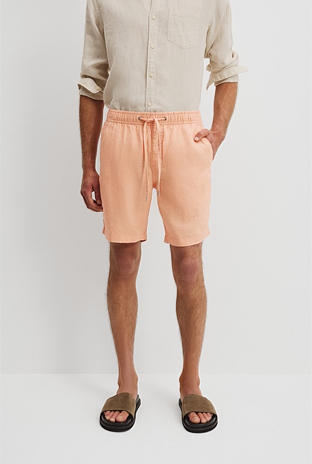 Organically Grown Linen Drawcord Short