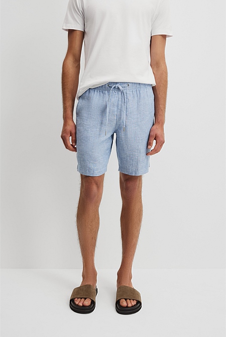 Organically Grown Linen Drawcord Short