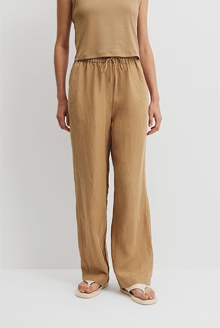 Organically Grown Linen Pull-On Pant