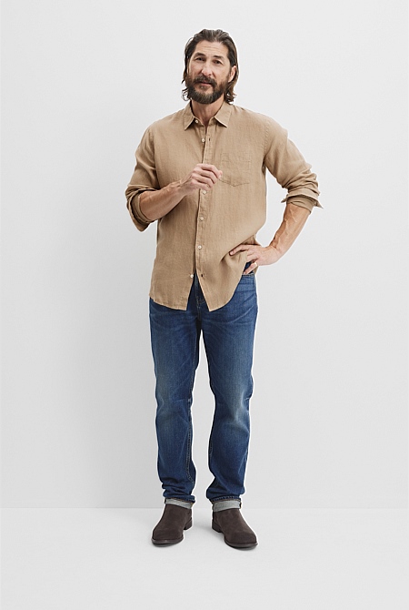 Regular Fit Organically Grown Linen Shirt