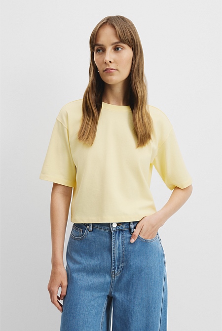 Australian Cotton Cropped T-Shirt