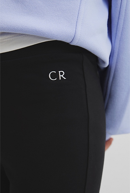 Organically Grown Cotton Blend Flare Tech Pant