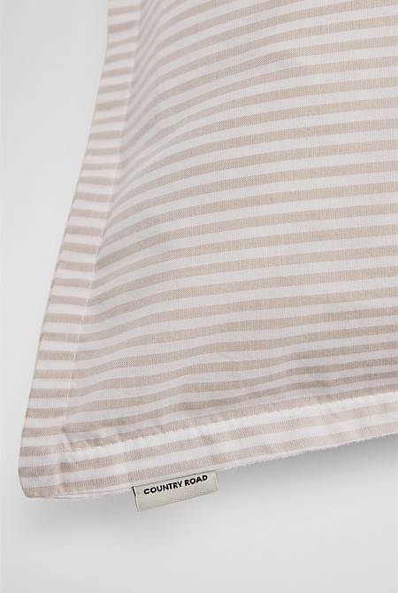 Brae Australian Cotton Stripe Standard Pillowcase Pair
