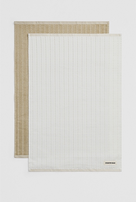Mira Australian Cotton Tea Towel Pack of 2
