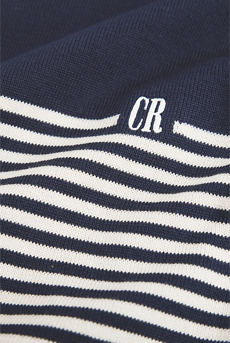 Stripe Country Road Logo Knit