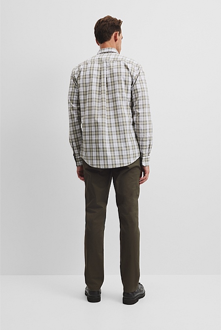 Regular Fit Cotton Check Shirt