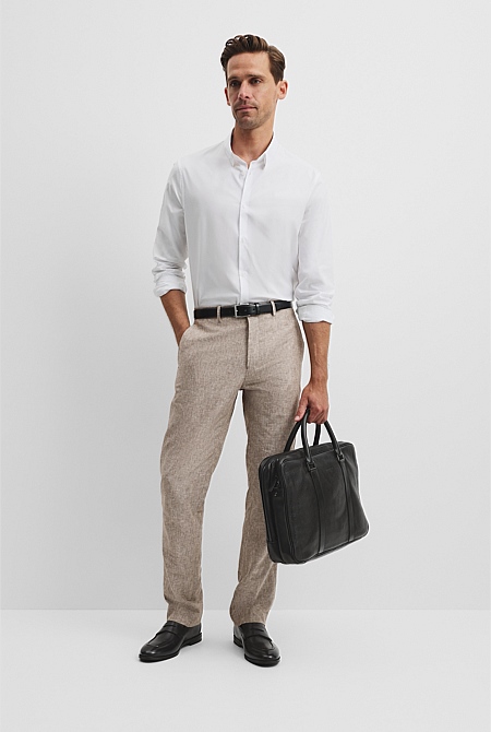 Slim Fit Stretch Cotton Shirt