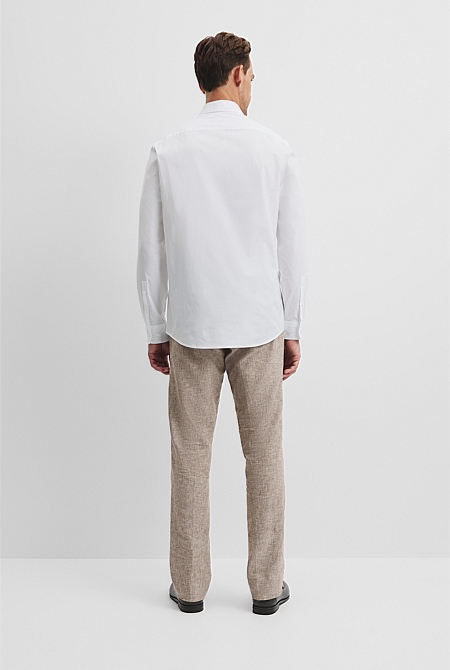 Slim Fit Stretch Cotton Shirt