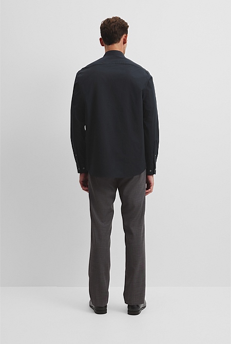Slim Fit Stretch Cotton Shirt