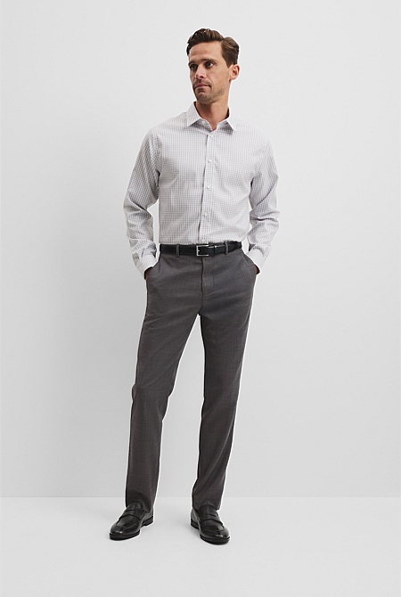 Regular Fit Gingham Travel Shirt