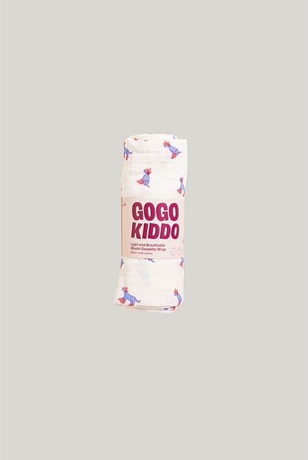 Light And Breathable Muslin Swaddle Wrap - Yeehaw Dog