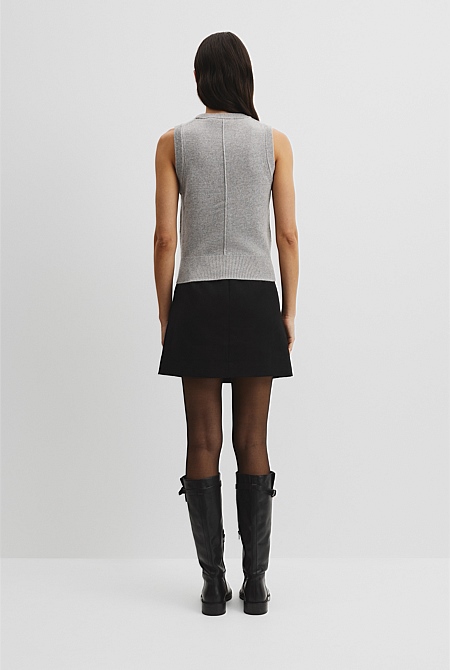 Cotton Cash Knit Vest