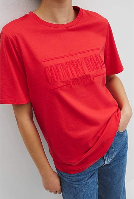 Australian Cotton Heritage Embroidered T-Shirt