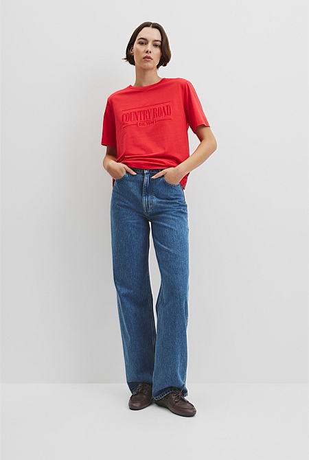 Australian Cotton Heritage Embroidered T-Shirt