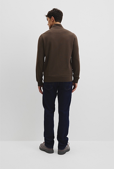 Australian Cotton Half Zip Heritage Sweat