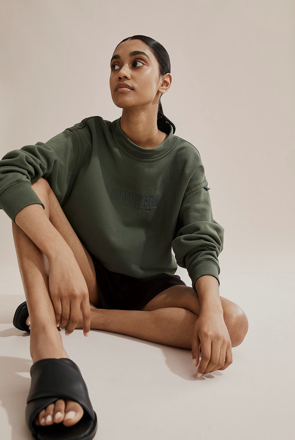 Moss Green 90s Reissue Australian Made Unisex Sweat