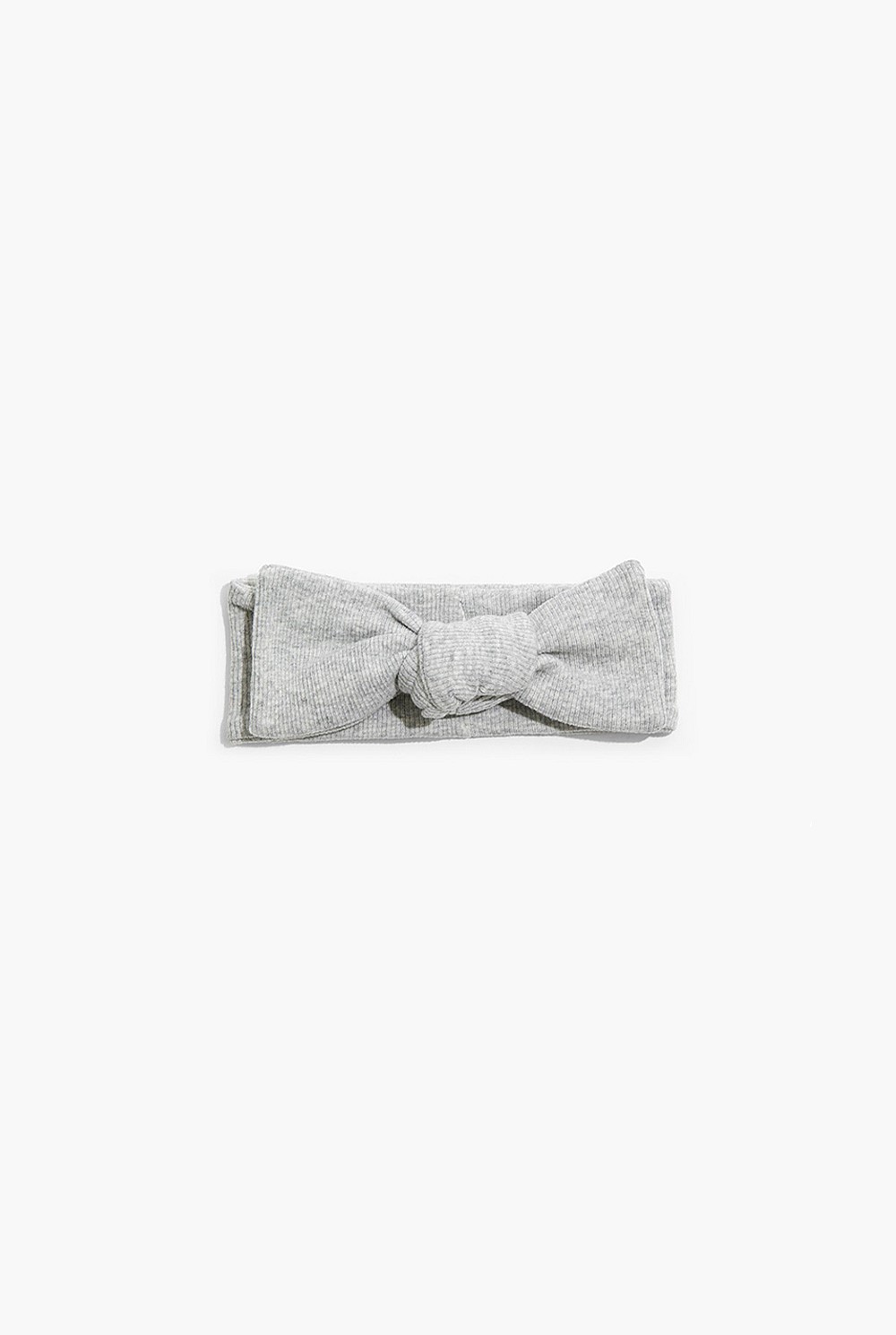 Ernie Palo Cotton Rib Headband ブラック Light Grey Marle