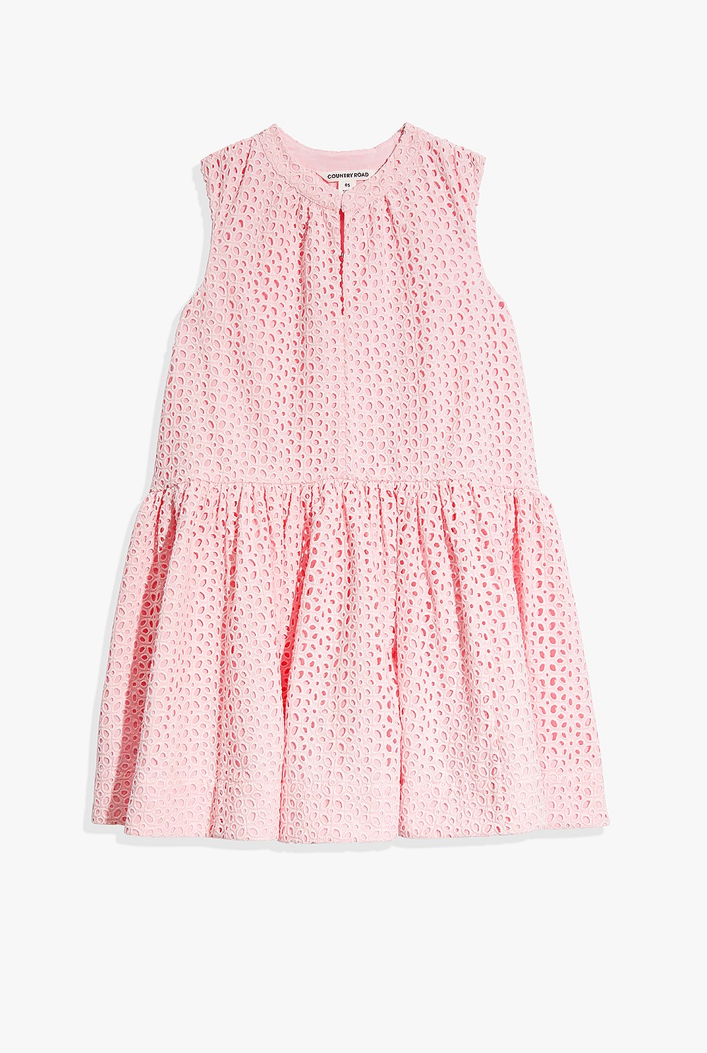 Pale Pink Broderie Dress - Dresses | Country Road