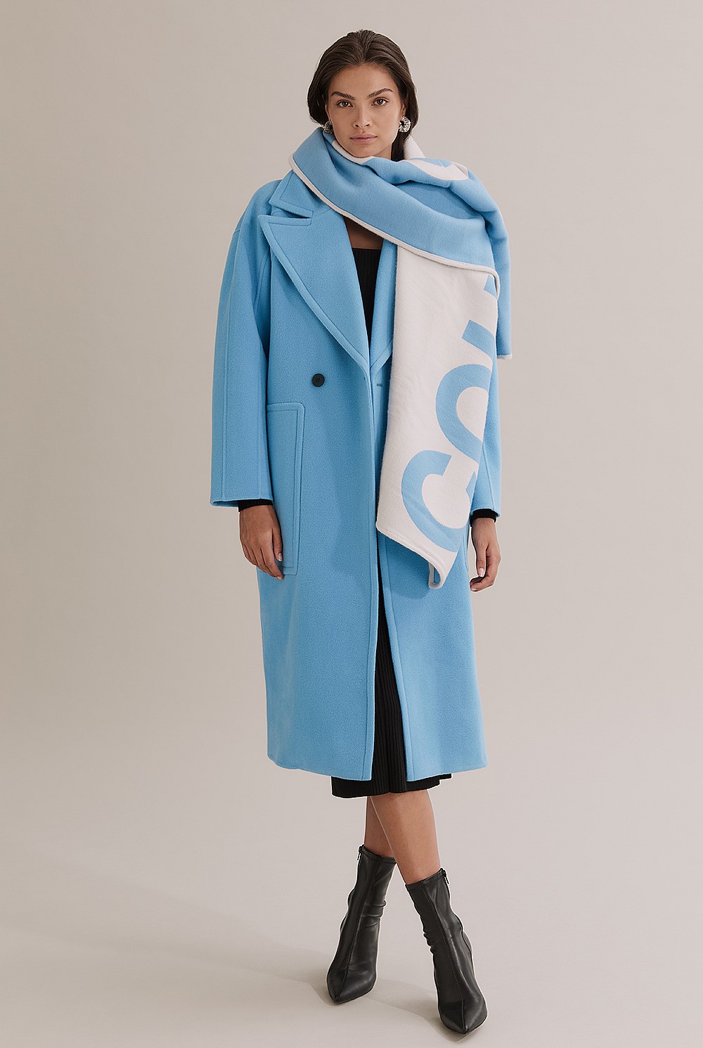 Palace Blue Cocoon Coat - Jackets & Coats | Country Road