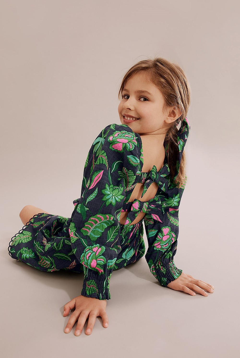 Navy Multi Floral Dress - Dresses | Country Road