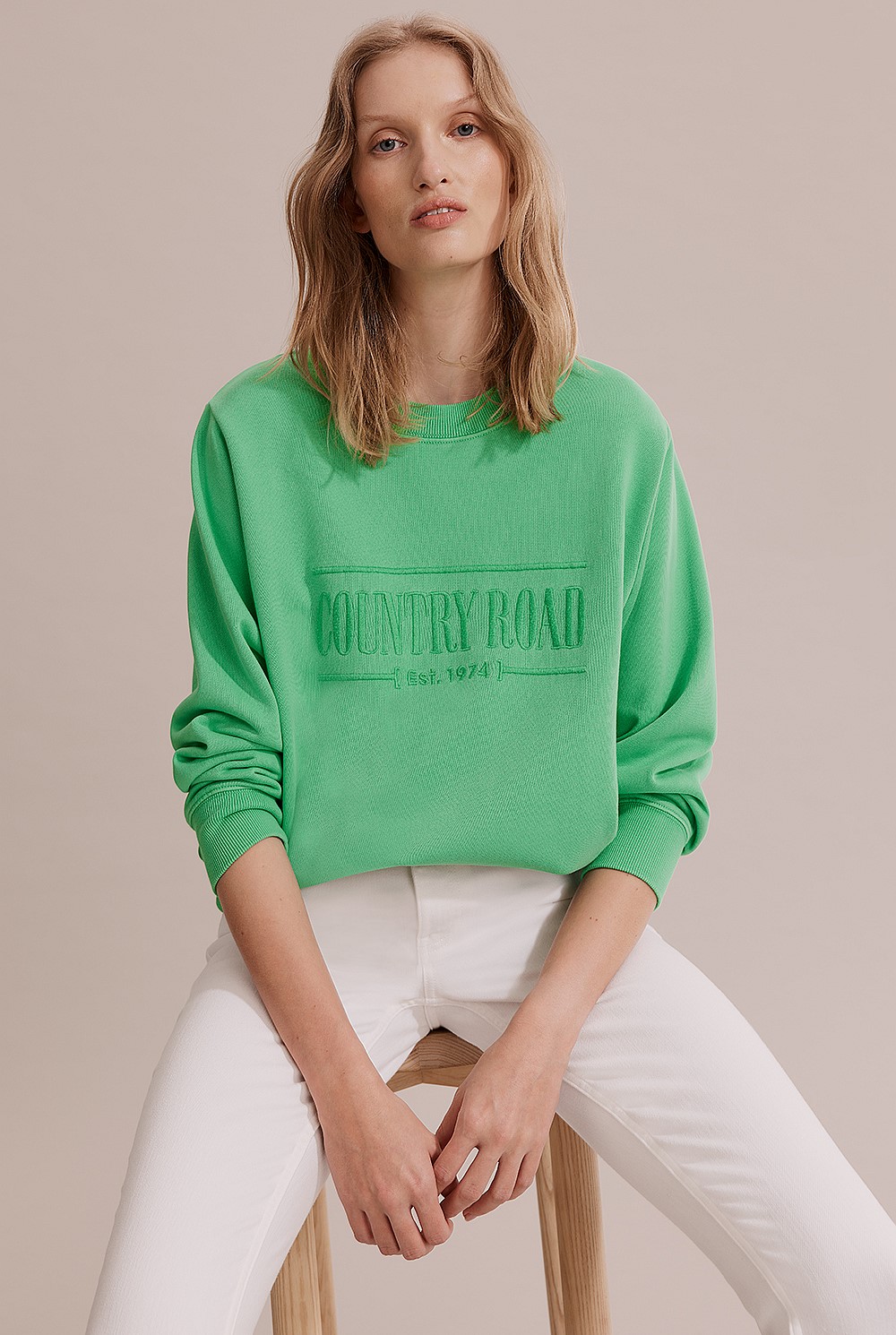 Australian Cotton Cotton Sweater Country Road Heritage Sweat