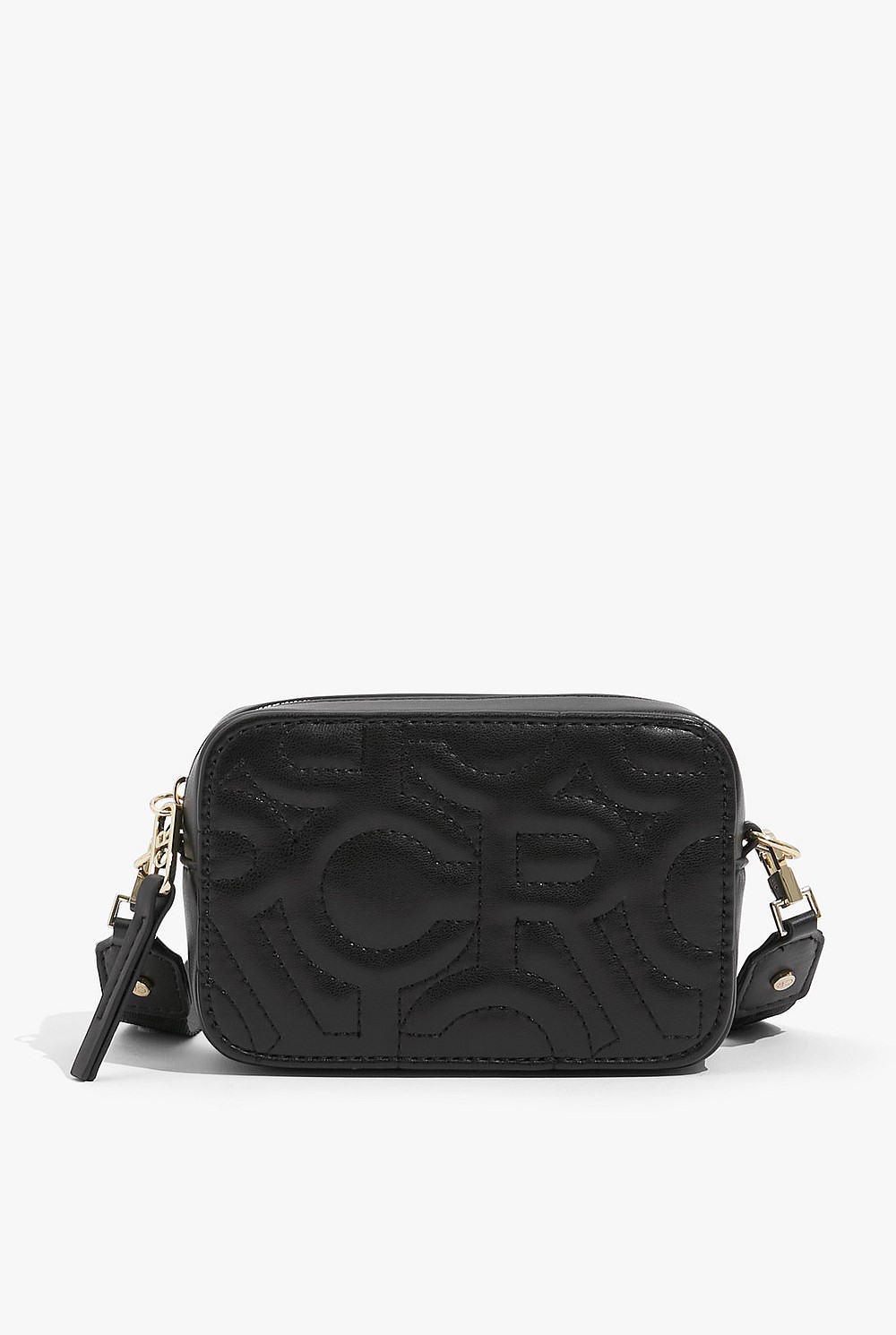 Black Quilted Logo Bag - New Logo | Country Road