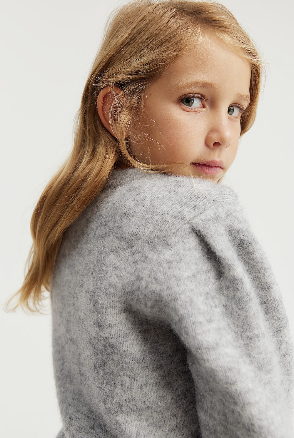 MELT THE LADY tiny fluffy tops グレー MELT THE LADY tiny fluffy tops グレー