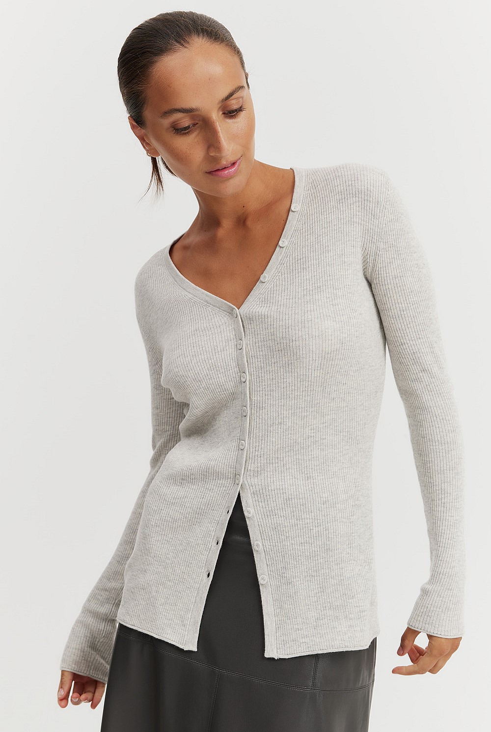 トップス 870 RRL merino silk ivory crop cardigan 870 RRL merino silk ivory crop cardigan Merino Cardigan