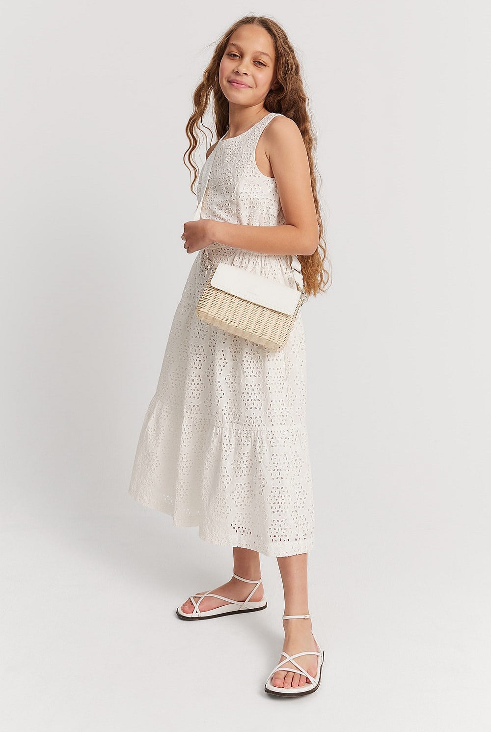 Teen Embroidered Tier Midi Dress - Dresses | Country Road