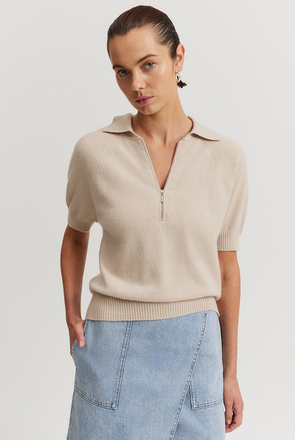 M*u様 carorie HEAVY PONTE POLO Ⅱ GREY L M*u様 carorie HEAVY PONTE POLO Ⅱ GREY L M*u様 carorie HEAVY