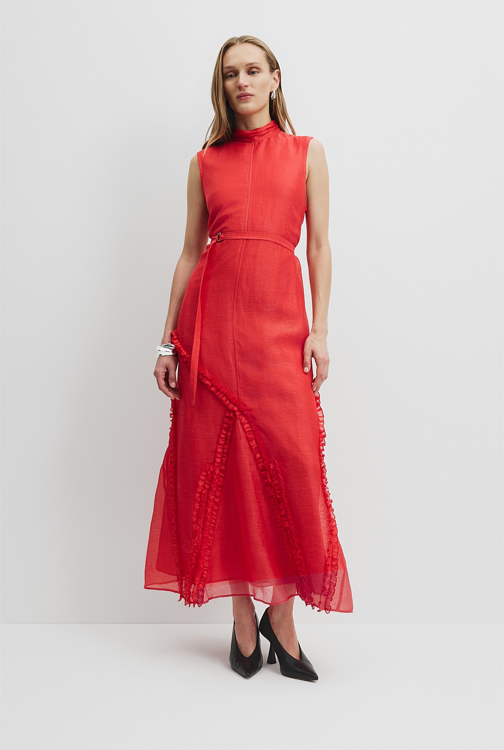 Ruby Applique Ruffle Maxi Dress - Event | Country Road