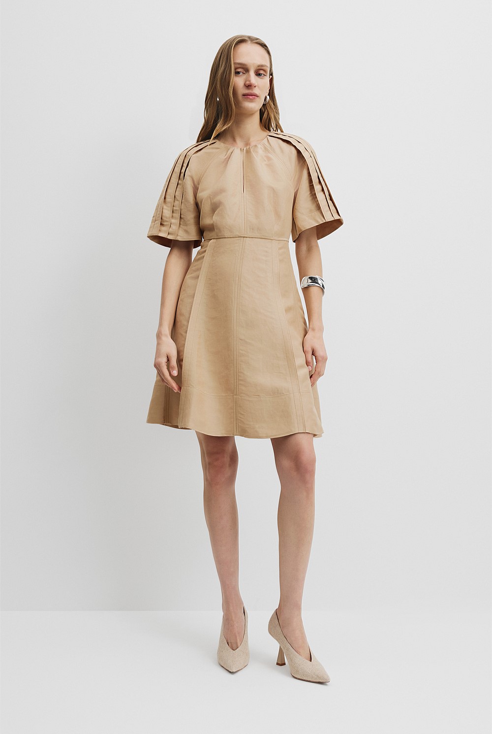 esmeralda mini dress Esmeralda Cream Boarder Print Collared Mini Dress – Get That Trend UK