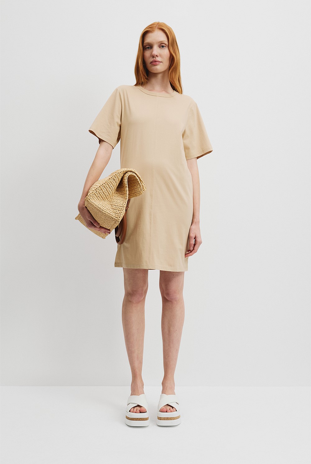 Wheat Australian Cotton T-Shirt Dress - Dresses | Country Road