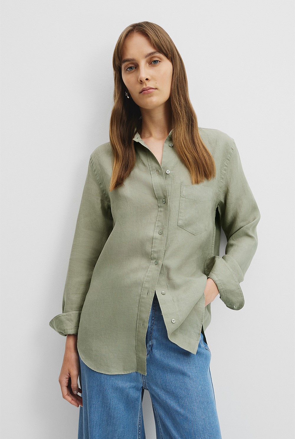 Army Linen Shirt - Shirts | Country Road