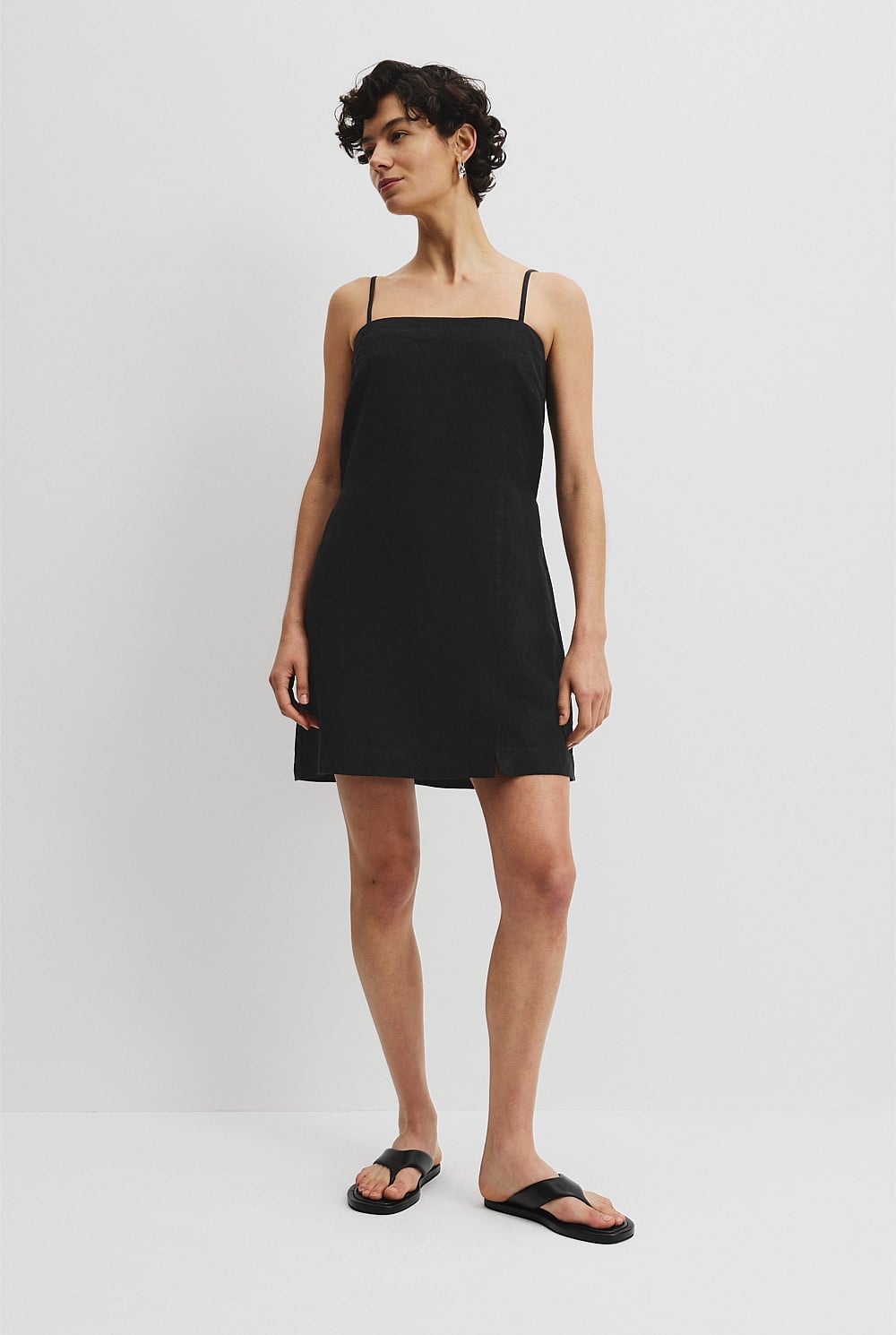 princess polly baby blue dress Black Long Flare Sleeve Mini Dress with Scoop Neckline