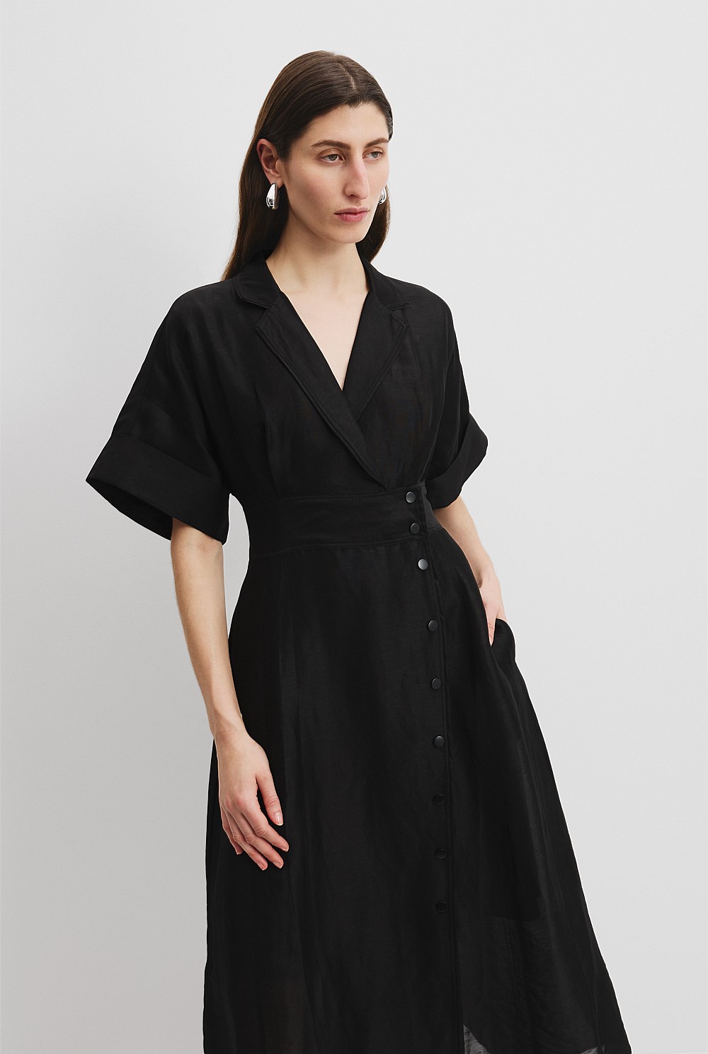 gabriela hearst linen dress Women's Golden Birch Linen Maxi Dress main image 1