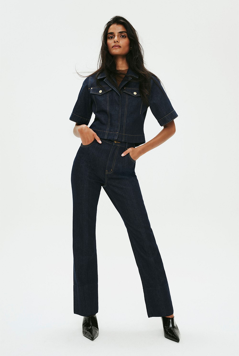 women cigarette jeans Indigo Rinse Cigarette Jean - Pants