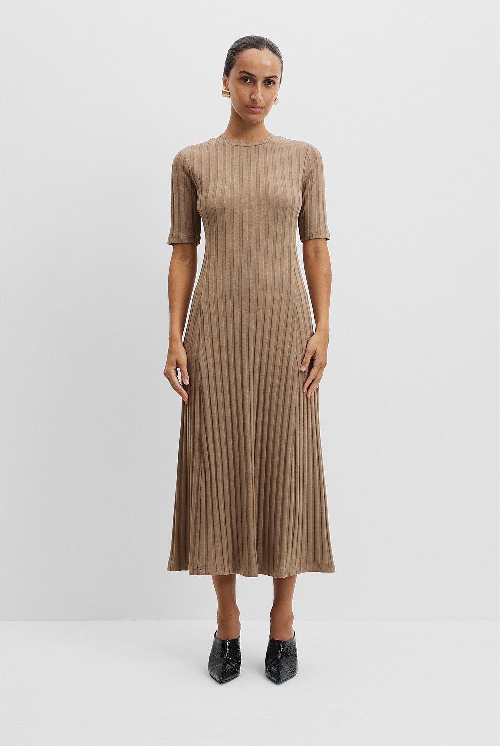Praline Rib Midi Dress - Knitwear | Country Road